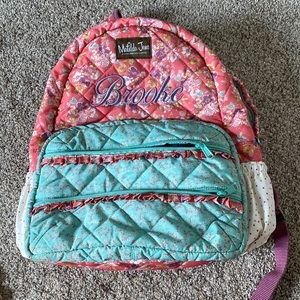 Matilda Jane Custom Ebroidered Name “Brooke” Mini Backpack